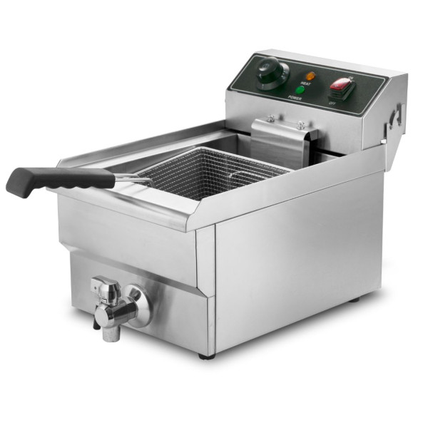 Фритюрниця Hurakan HKN-FT10N одинарна з краном на 10 л