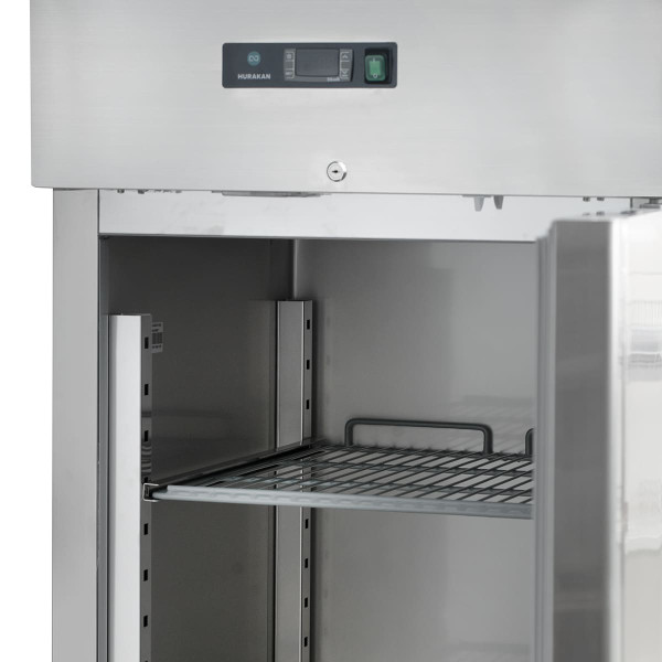 Морозильна шафа Hurakan HKN-GX650BT Inox 650 л