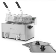 Фритюрница Hurakan HKN-FT8N двойная с краном 8+8 л