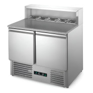 Саладетта Hurakan HKN-GXSD2GN 2-х дверная з гранитной поверхностью