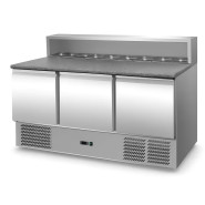 Саладетта Hurakan HKN-GXSD3GN 3-х дверная с гранитной поверхностью