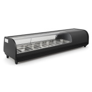 Витрина холодильная для суши Hurakan HKN-VRS52L черная