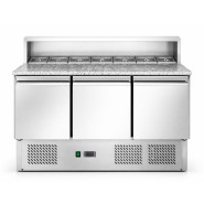 Саладета Hurakan HKN-PZLG3S 3-х дверная с гранитной поверхностью