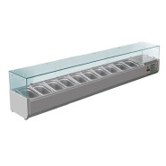 Холодильная витрина-надставка Hurakan HKN-VRX2000/330S со стеклом