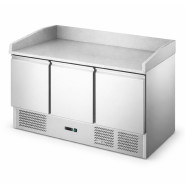 Стол холодильный Hurakan HKN-PZLG3FS для пиццы 3-дверный с гран. пов. нижн. агр.