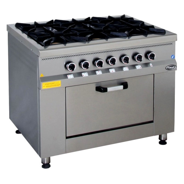 Плита газова Pimak 70S-М015-6F з газ контролем